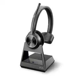 Poly - Savi 7310-M Ultra-Secure Wireless DECT Headset System - Microsoft Teams Certified Version - Black