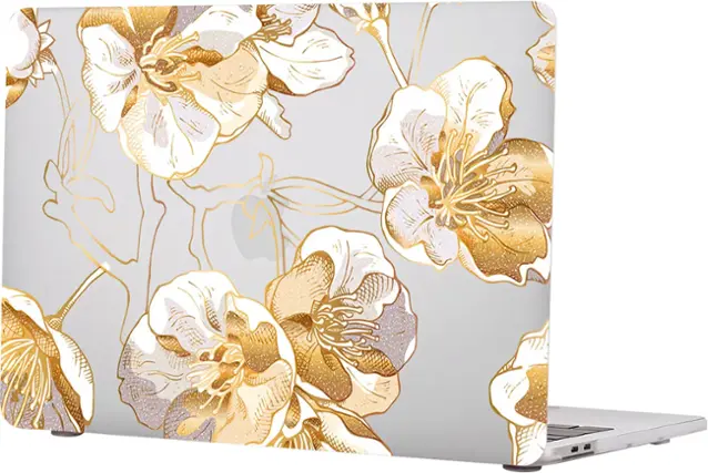 Front. SaharaCase - Hybrid-Flex Arts Case for Apple MacBook Pro 16" M1, M2, M3 Chip Laptops - Clear.