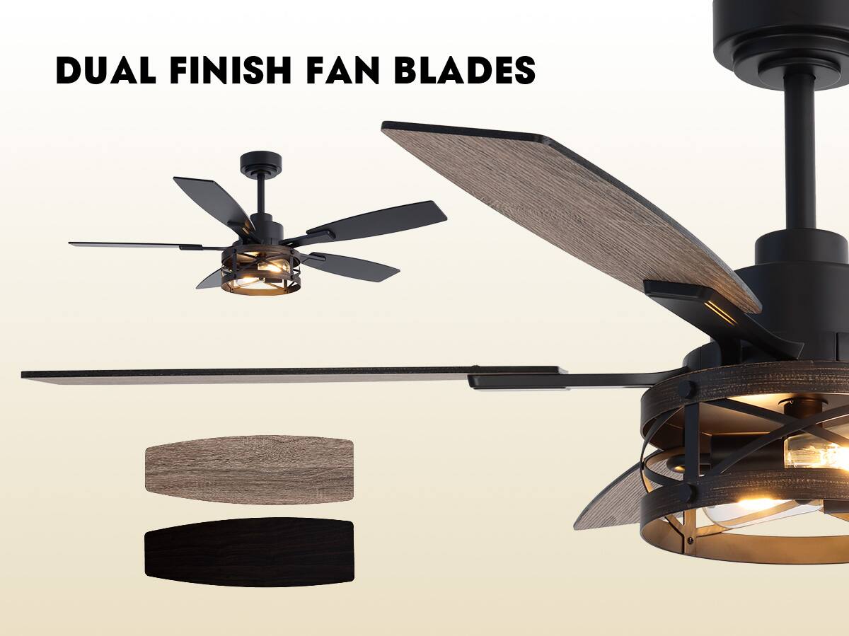 DUAL FINISH FAN BLADES
