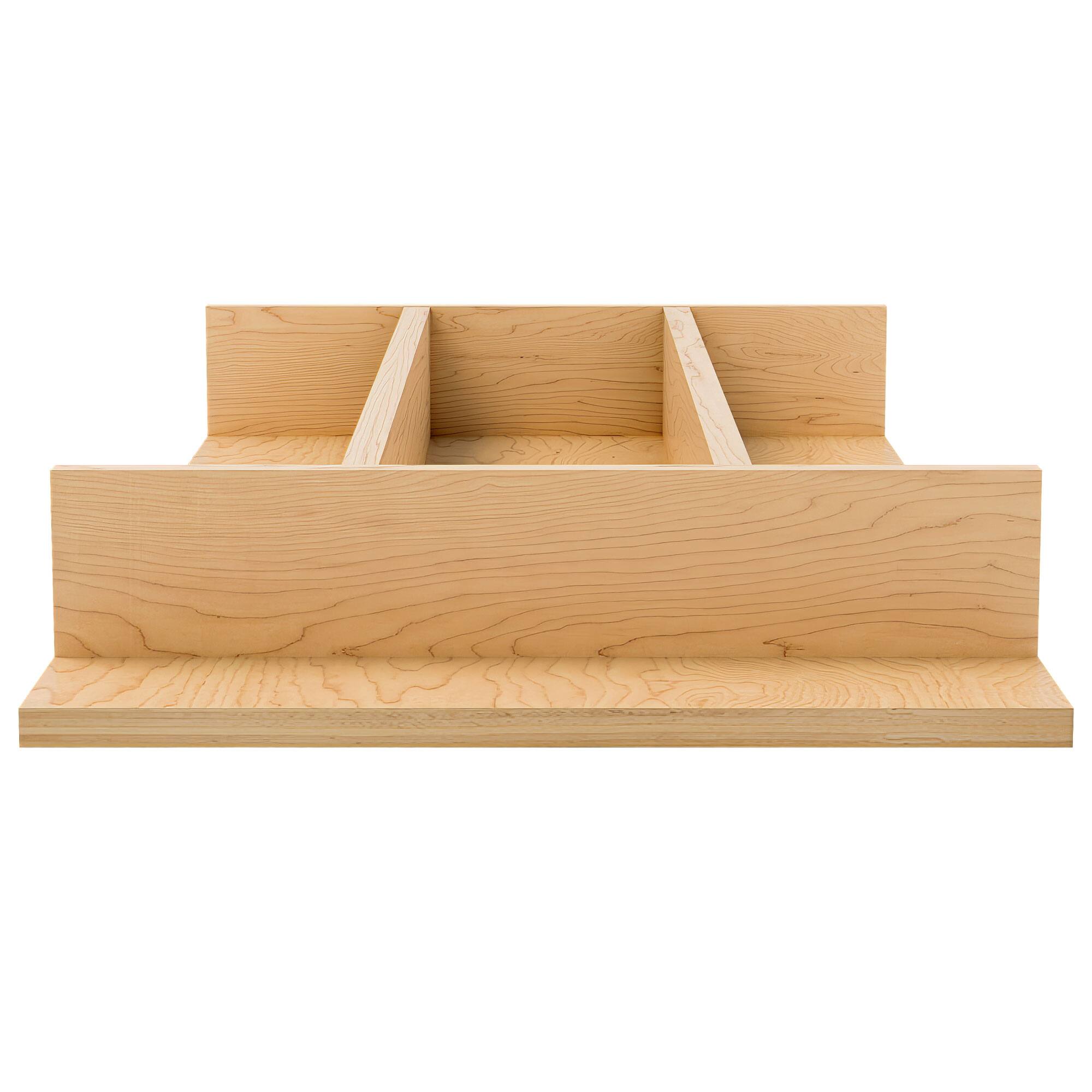 Alt View 5. Rev-A-Shelf - Rev-A-Shelf Natural Maple Right Size Utensil Drawer Insert, 10-1/4" x 19-1/2" - Light Brown.