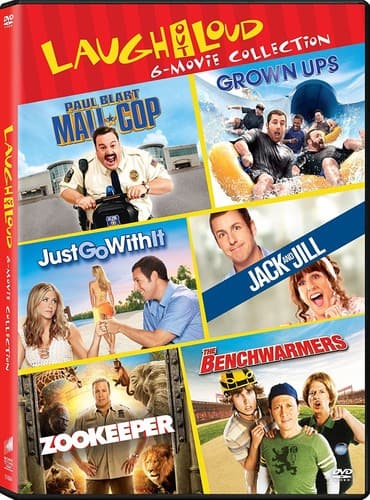 Benchwarmers / Zookeeper / Grown Ups (2010) / Paulblart: Mall Cop / Jack AndJill / Just Go With It  - DVD
