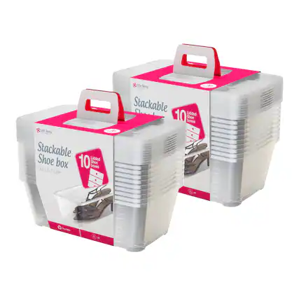 Life Story - Stackable Shoe Box
10 Lidded Shoe Boxes
6qt | 5.7 Liter
Life Story - Stackable Shoe Box
10 Lidded Shoe Boxes
6qt | 5.7 Liter