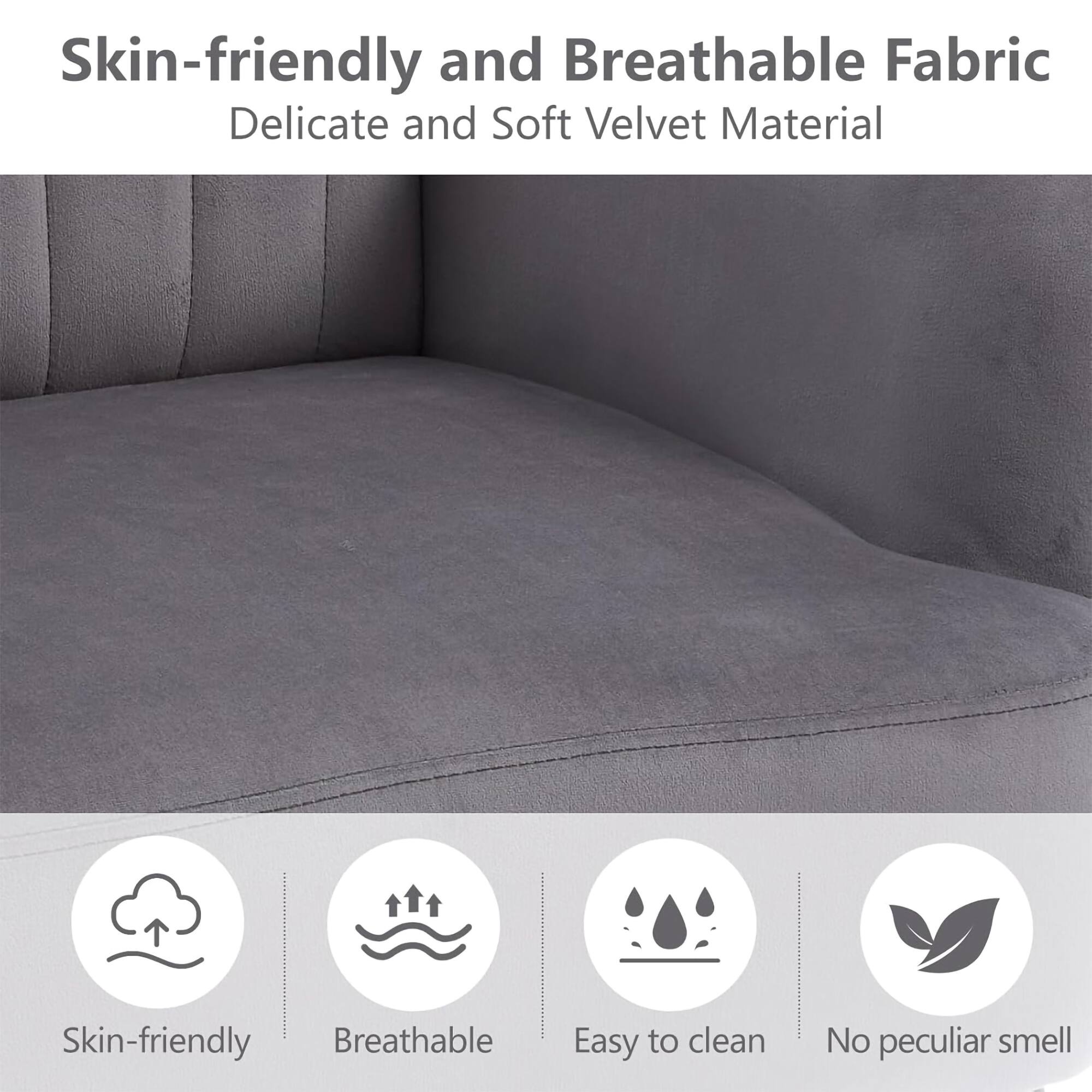 Skin-friendly and Breathable Fabric  
Delicate and Soft Velvet Material  

- Skin-friendly  
- Breathable  
- Easy to clean  
- No peculiar smell