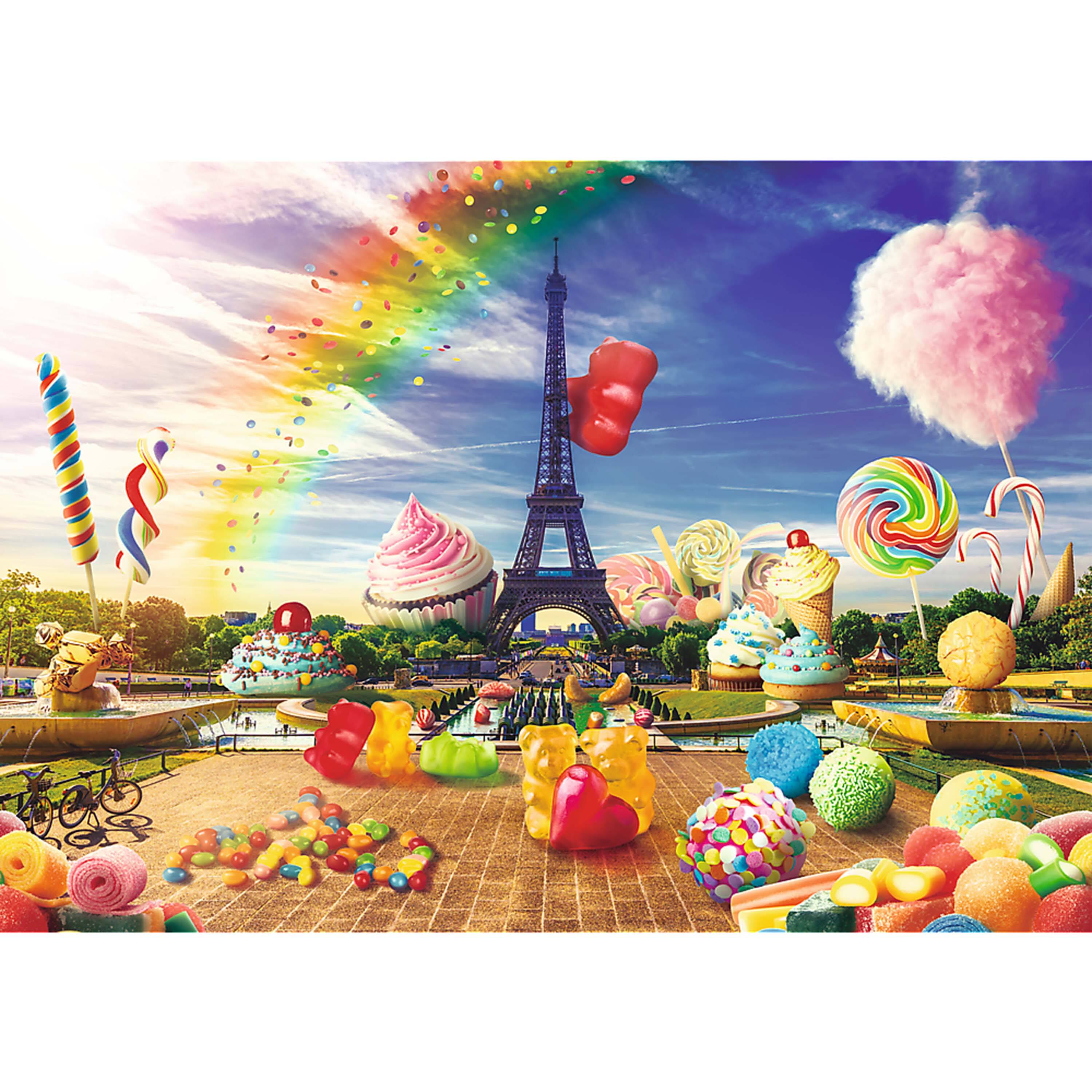 Angle. Trefl - Trefl Red Funny Cities 1000 Piece Puzzle - Sweet Paris.