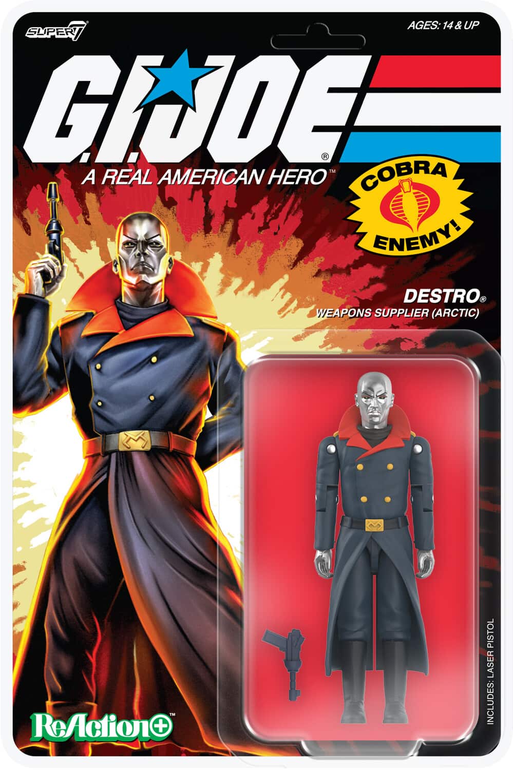 Super7 G.I. Joe ReAction+ Wv5 Arctic Destro Movie COLLECTIBLES