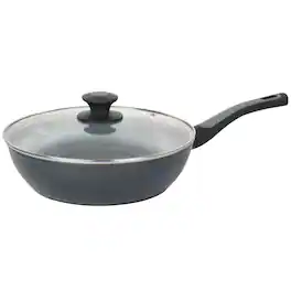 Oster - Bastone 3 Quart Aluminum Nonstick Saute Pan in Speckled - Gray