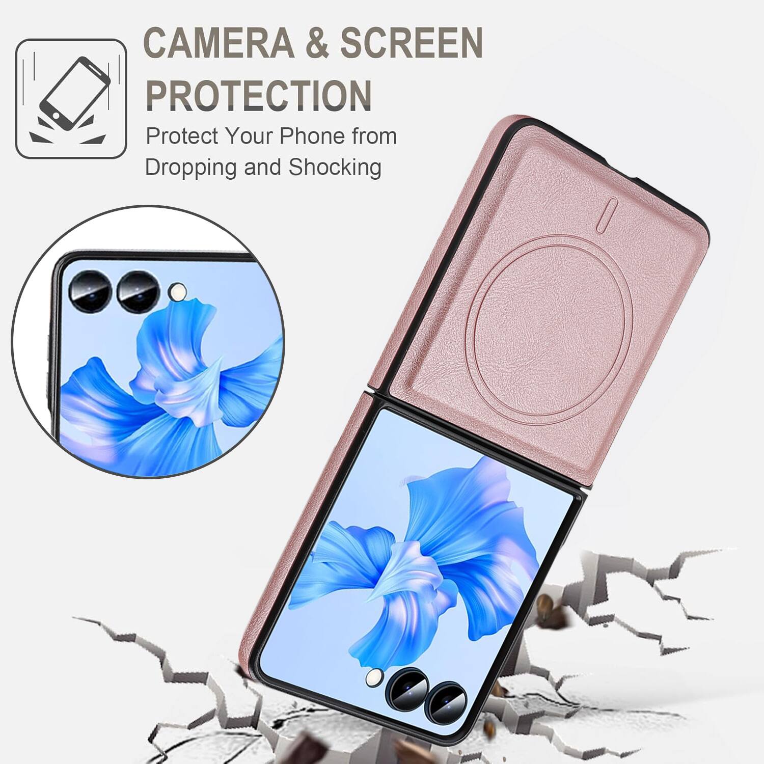 CAMERA & SCREEN PROTECTION  
Protect Your Phone from Dropping and Shocking