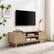 Alt View 12. Walker Edison - 58" Modern 2-Door Simple TV Stand for TVs up to 65" - Coastal Oak.