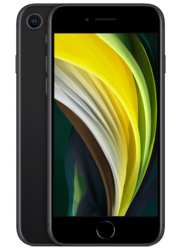 Apple - Pre-Owned Good iPhone SE (2020) 128GB (Unlocked) - Black - Front_Zoom