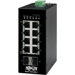 Tripp Lite - by Eaton 8-Port Unmanaged Industrial Gigabit Ethernet Switch 10/100/1000 Mbps 2 GbE SFP Slots -40?° to - Unknown