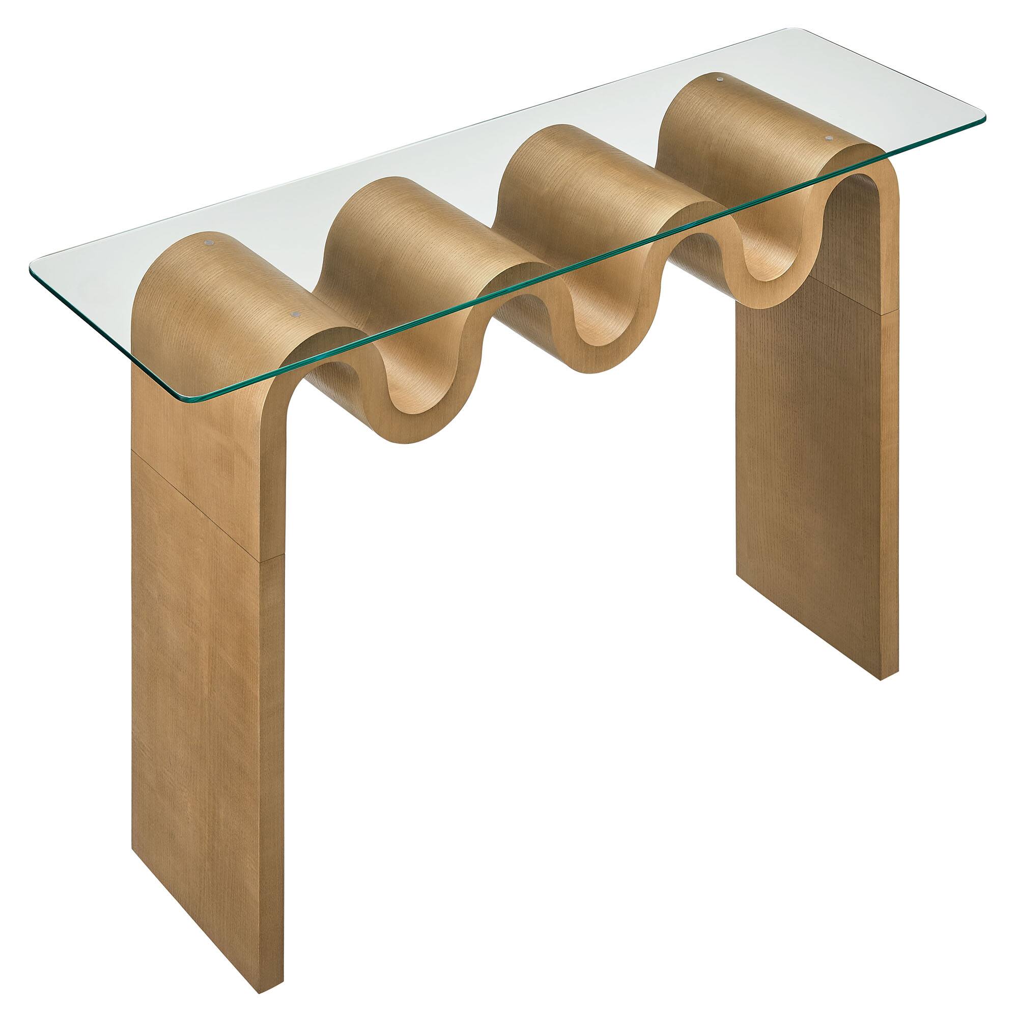 Alt View 4. Modway - Ondine Glass Top 50" Console Table by Modway - Natural.