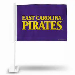 Rico Industries - East Carolina Pirates 14x19 Double Sided Window Mount Car Flag - Multi