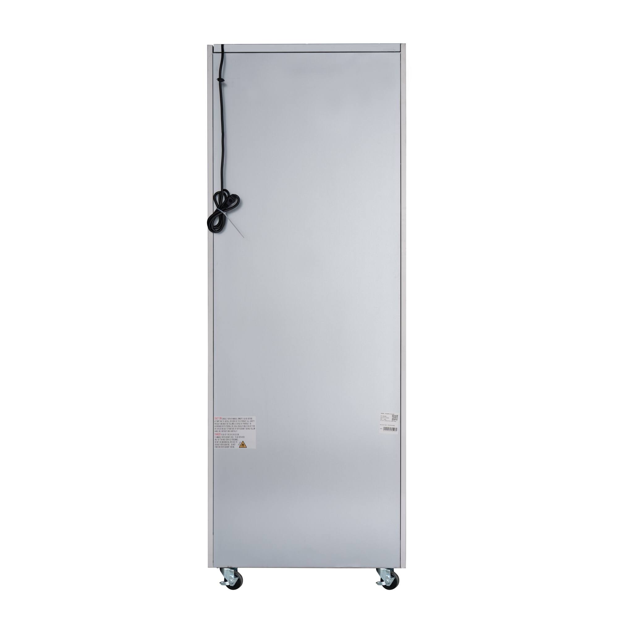 Alt View 9. Koolmore - 30 in. Glass-Door Commercial Reach-In Refrigerator with Top-Mounted Compressor, 25 cu. ft. in Stainless-Steel - Stainless steel.