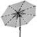 Front. Best Choice Products - Best Choice Products 10ft Solar LED Lighted Patio Umbrella w/ Tilt Adjustment, UV-Resistant Fabric - Fog Gray - Fog Gray.
