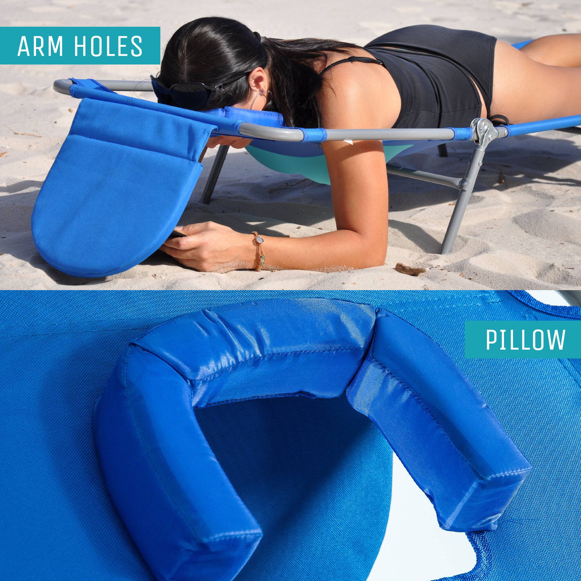 ARM HOLES  
PILLOW