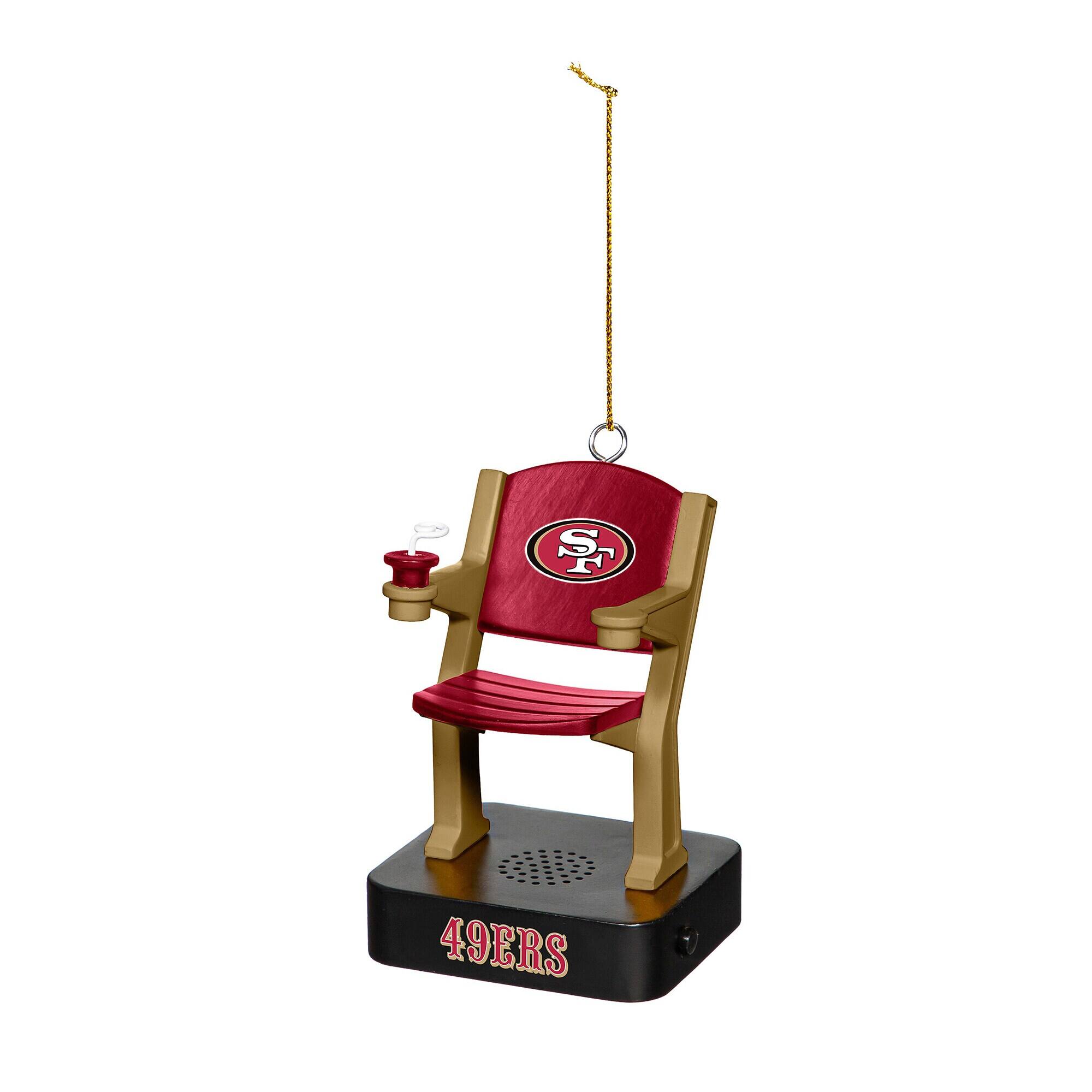 Front. Evergreen Enterprises - San Francisco 49ers Stadium Seat Ornament with Sound - Multicolor.