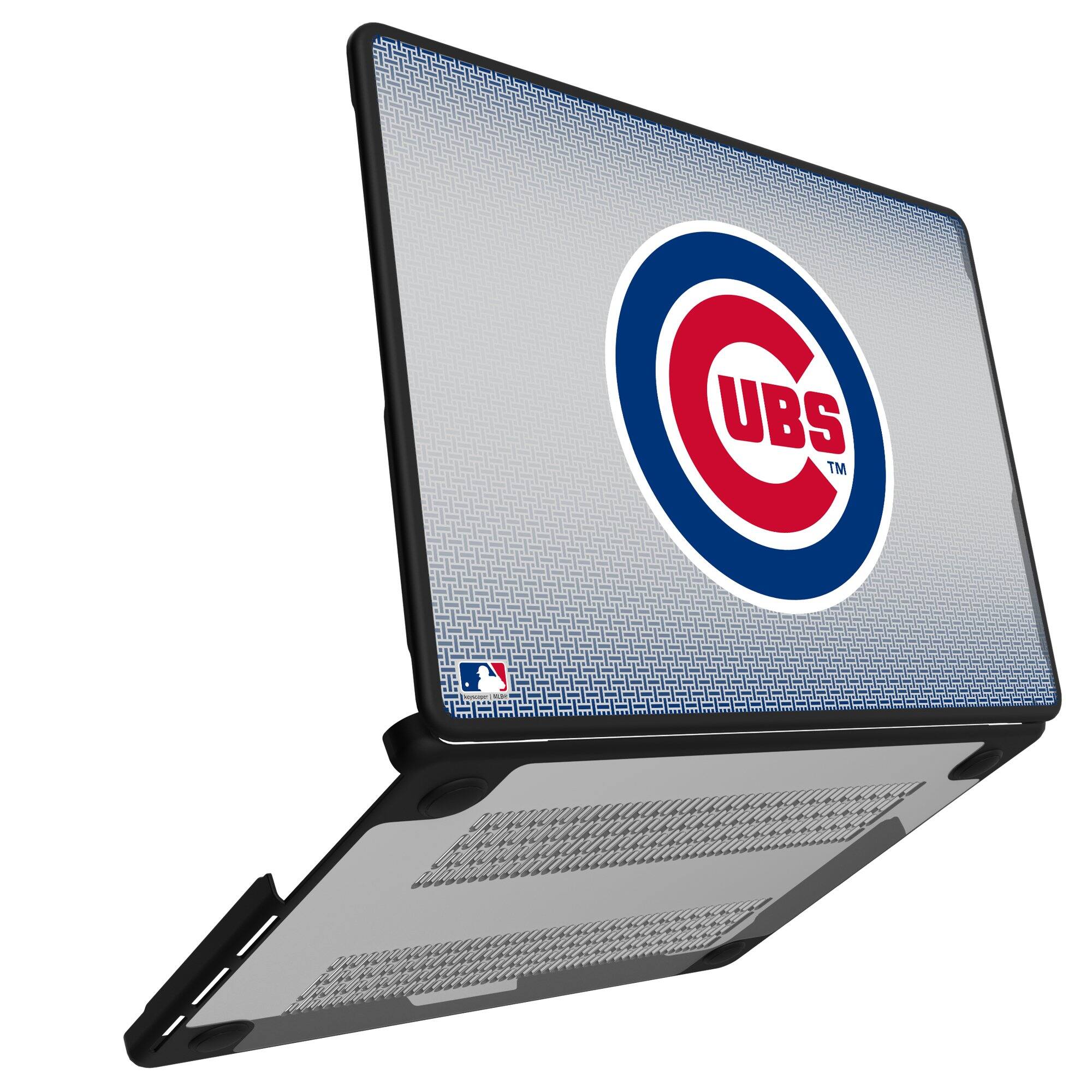 Alt View 1. Keyscaper - Chicago Cubs Linen MacBook Case - Pro 16 in - Multicolor.
