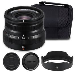 Fujifilm - XF 16mm f/2.8 R WR Lens X-Mount (Black) Bundle