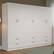 Angle. Madesa - Madesa 6 Doors 6 Drawers Wardrobe with Shelves and Hanging Space 94"L - White - White.