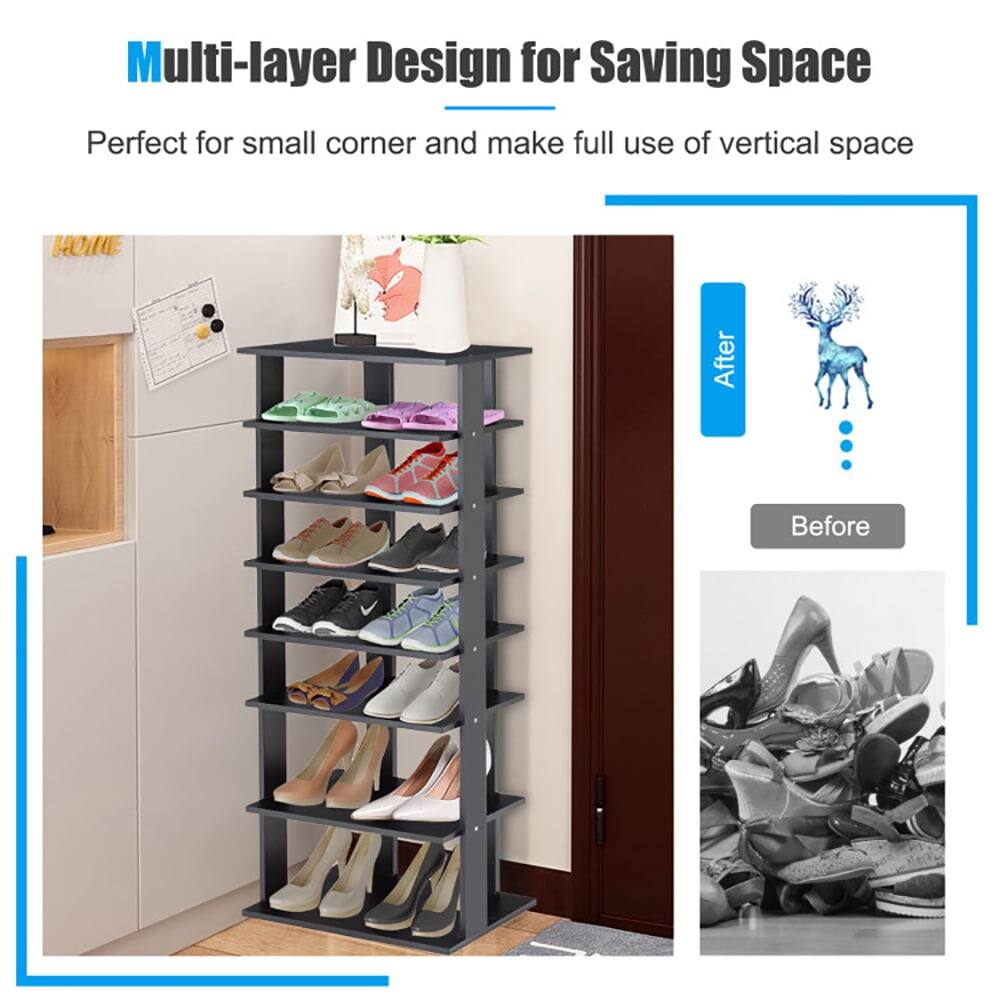 Multi-layer Design for Saving Space  
Perfect for small corner and make full use of vertical space  

After  
Before