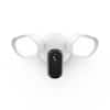 Front. Arlo - Wired Floodlight Security Camera - 2K Video with HDR, 2000 Lumens, Integrated Siren, Color Night Vision - White.