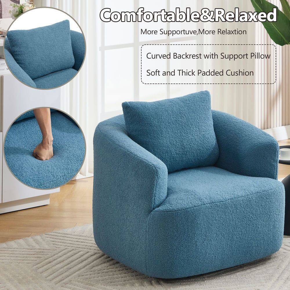 Comfortable & Relaxed  
More Supportive, More Relaxation  
Curved Backrest with Support Pillow  
Soft and Thick Padded Cushion