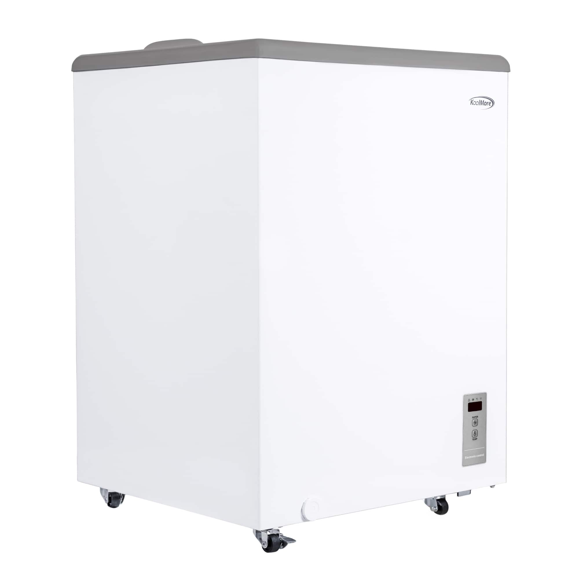 Koolmore - 24 in. Commercial Flat Top Ice Cream Display Freezer, 5 Cu. Ft. (KM-ICD-5C) - White