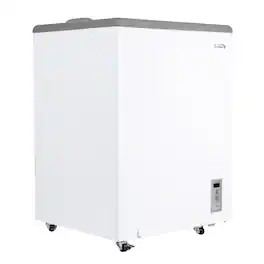 Koolmore - 24 in. Commercial Flat Top Ice Cream Display Freezer, 5 Cu. Ft. (KM-ICD-5C) - White