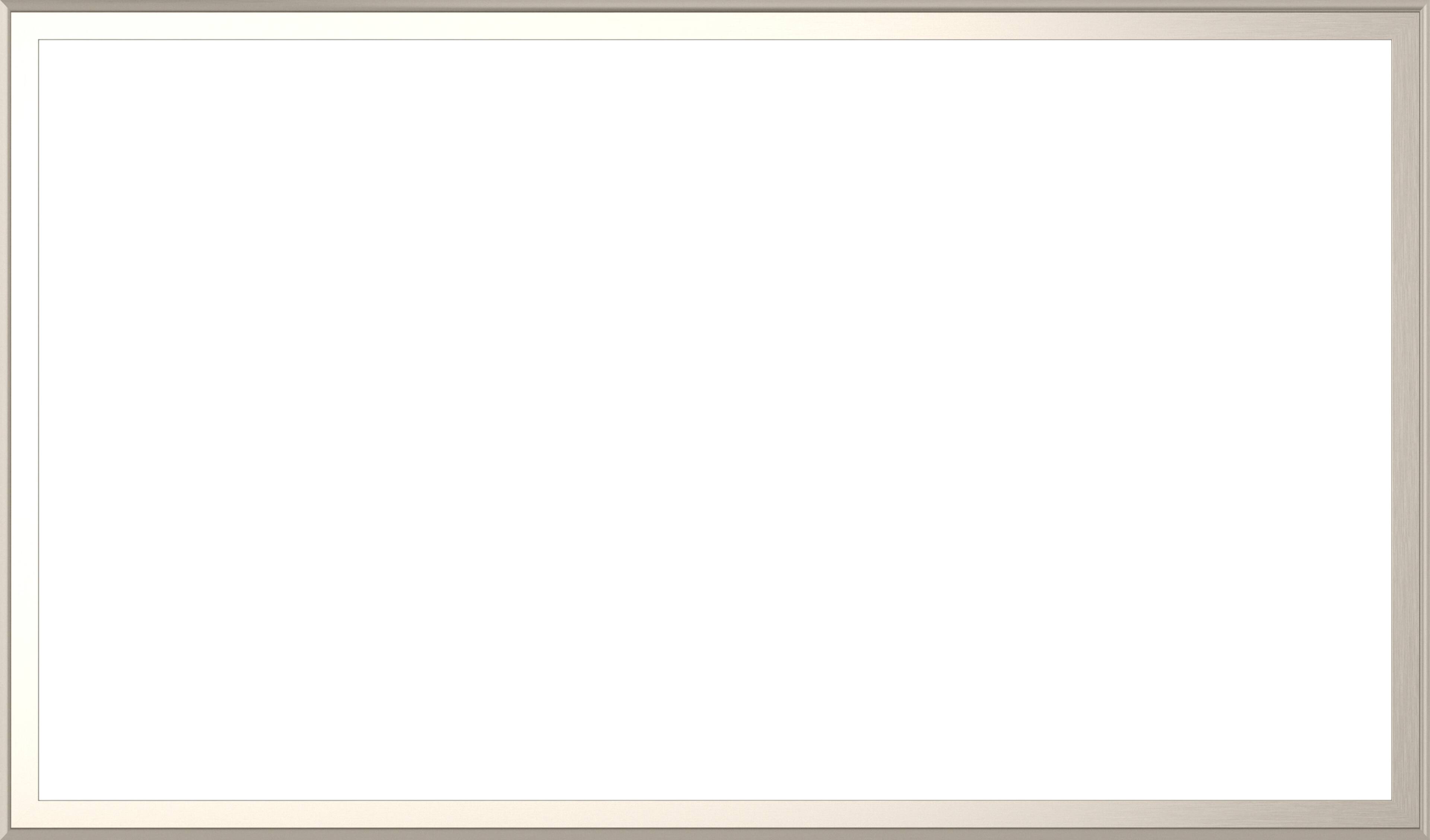 Alt View 17. Deco TV Frames - Alloy Scoop Bezel for Samsung The Frame TV - 55" - German Silver.