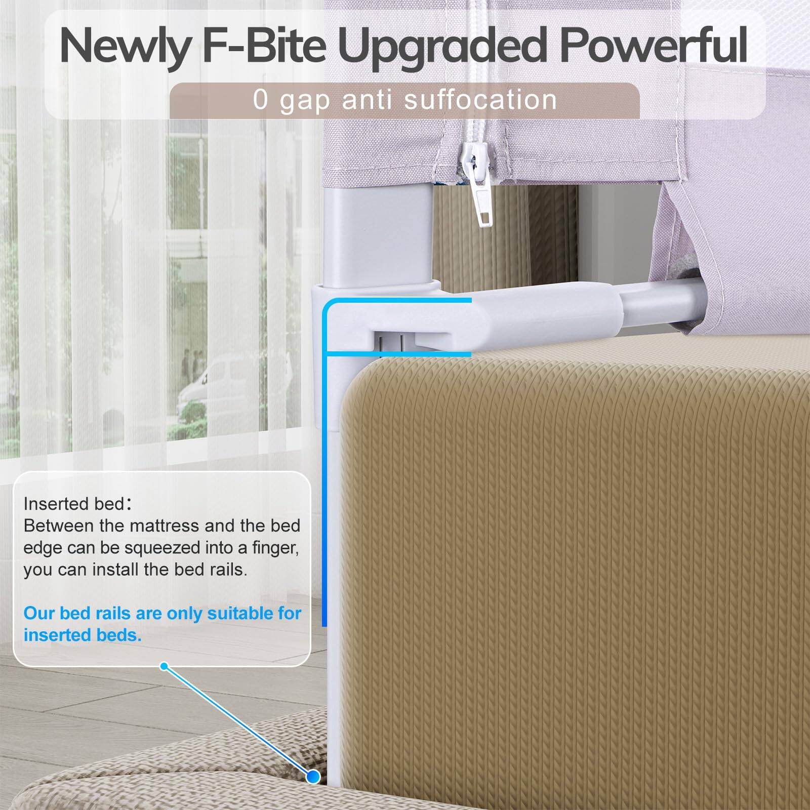 MAGICAL RUBS Bed Rail For Rails With Double Lock Pattern Height ...