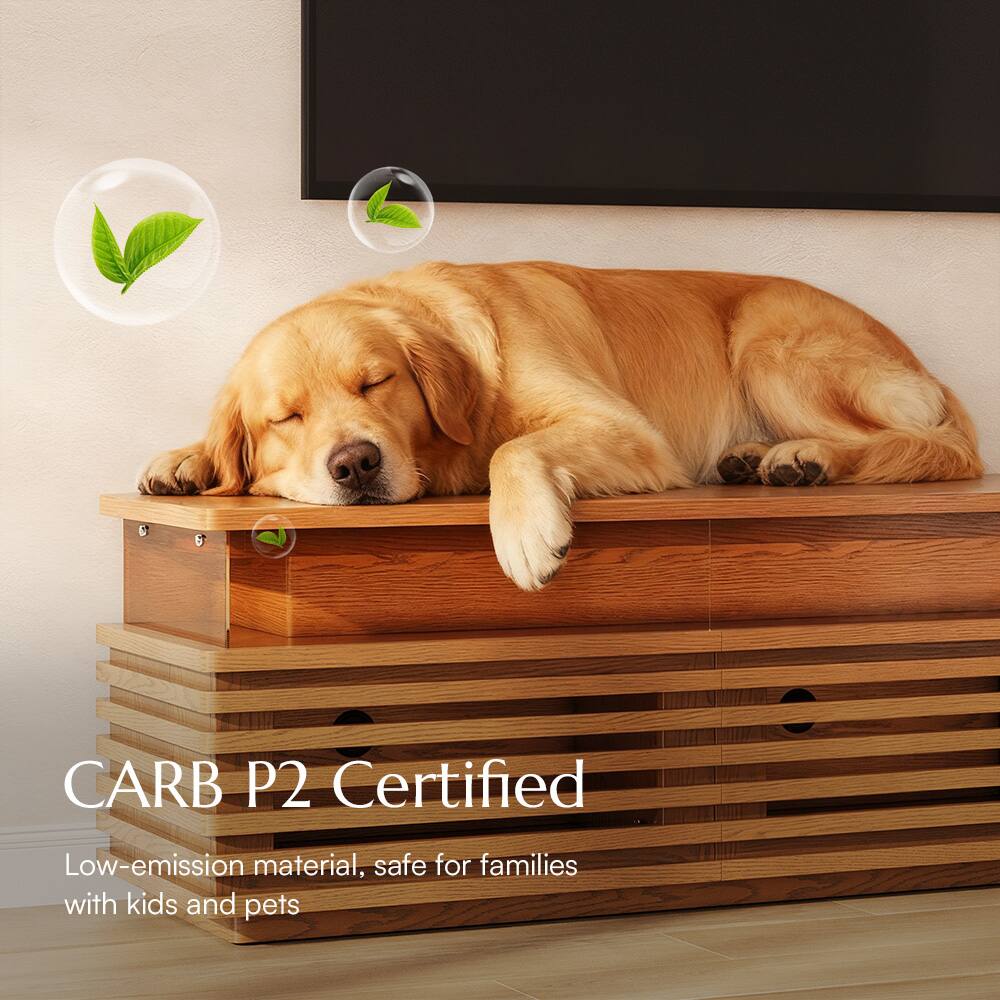 CARB P2 Certified  
Low-emission material, safe for families with kids and pets