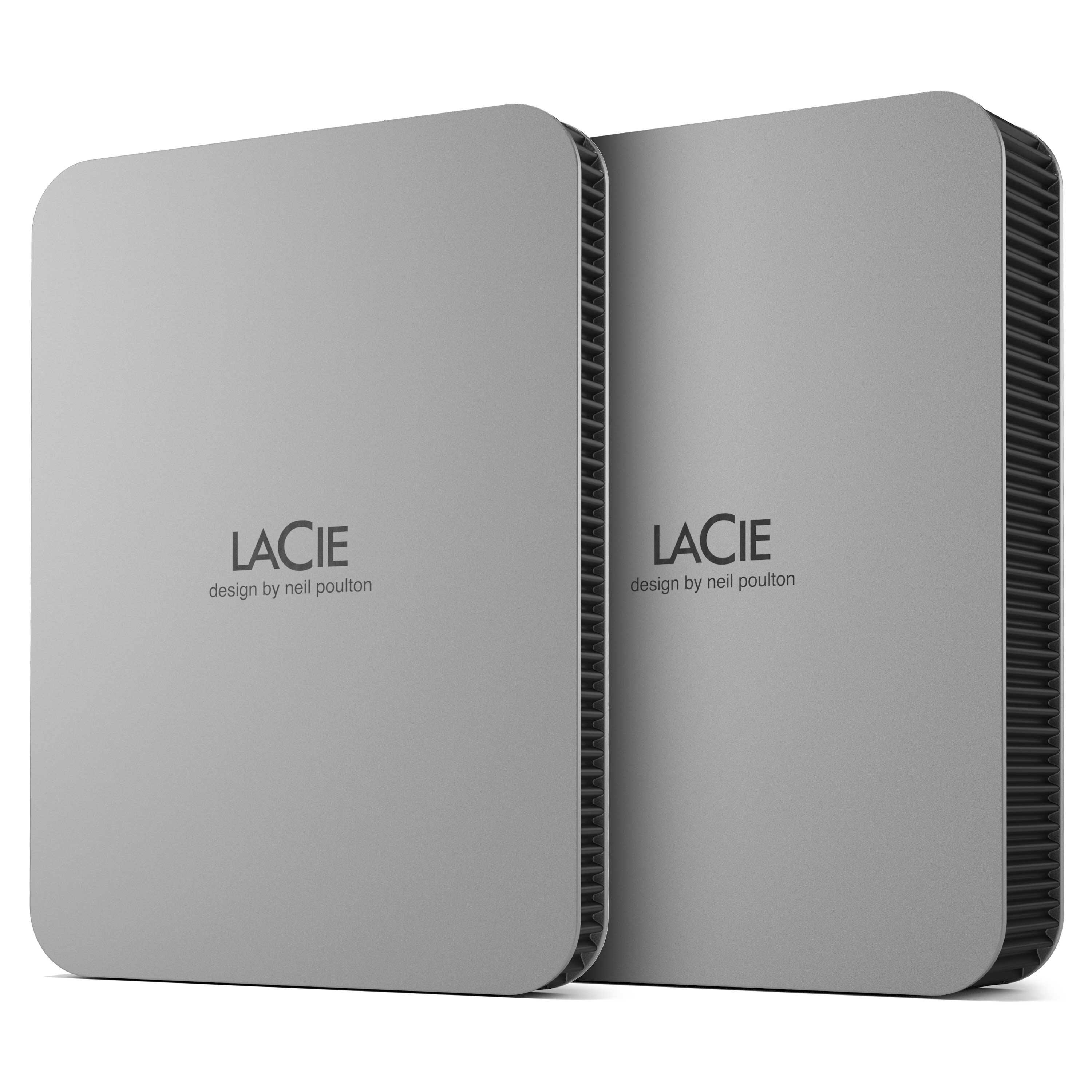 Alt View 18. LaCie - Mobile 2TB External USB-C 3.2 Portable Hard Drive with Rescue Data Recovery Services - Moon Silver.
