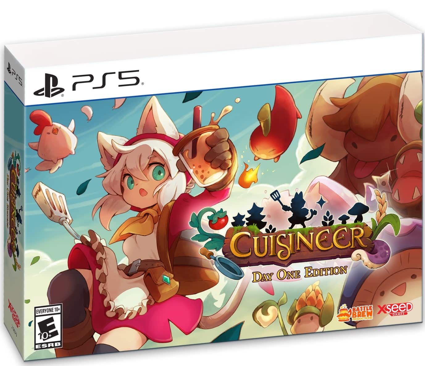 "PS5 2 PS5. Everyone 10+ Cuisineer Day One Edition Brew Battle XSeed Games. ESRB E 10+."