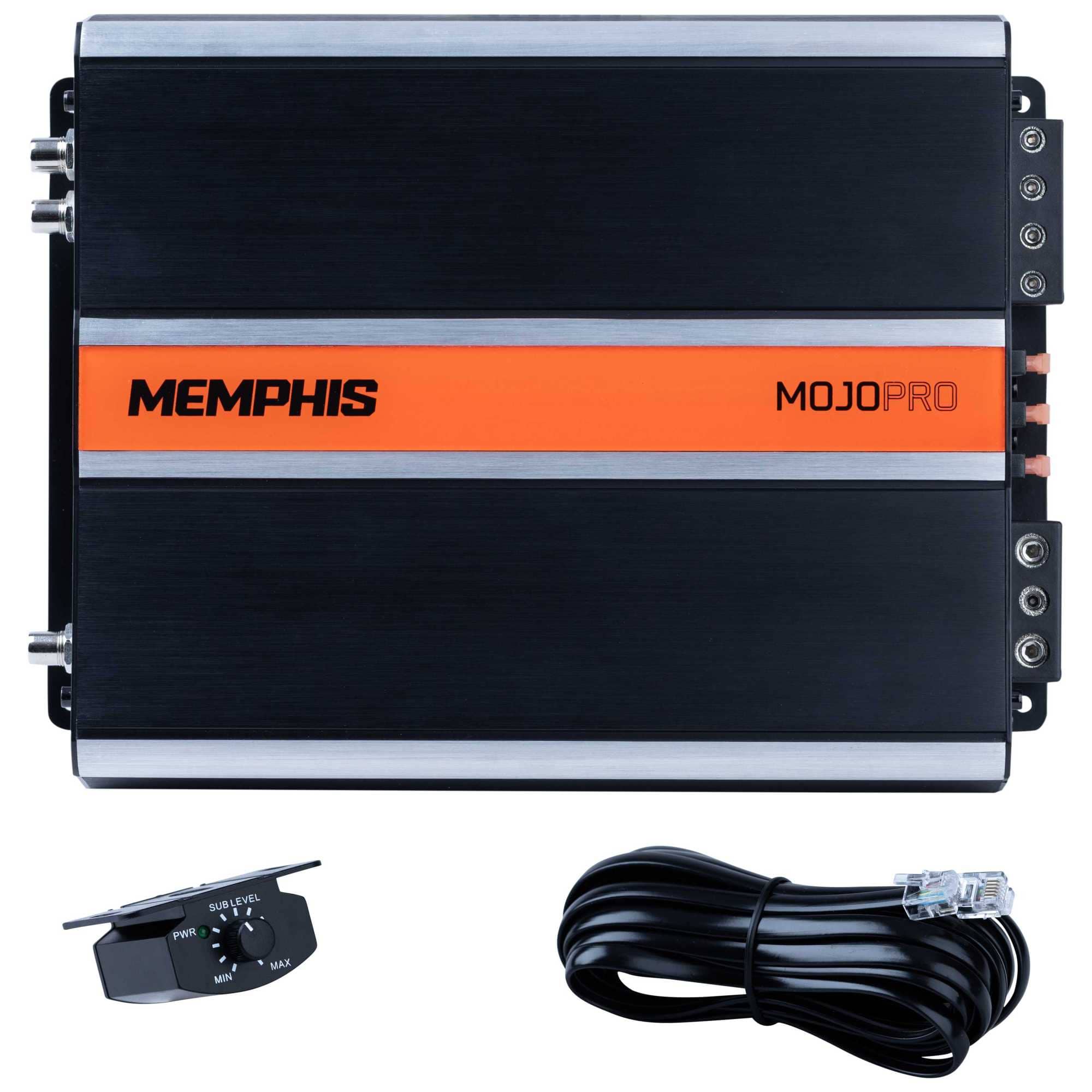 Memphis Car Audio - Memphis Audio MJP1000.1 Monoblock Subwoofer Amplifier - 1000 Watts RMS x 1 at 1-Ohm - Black/Gray