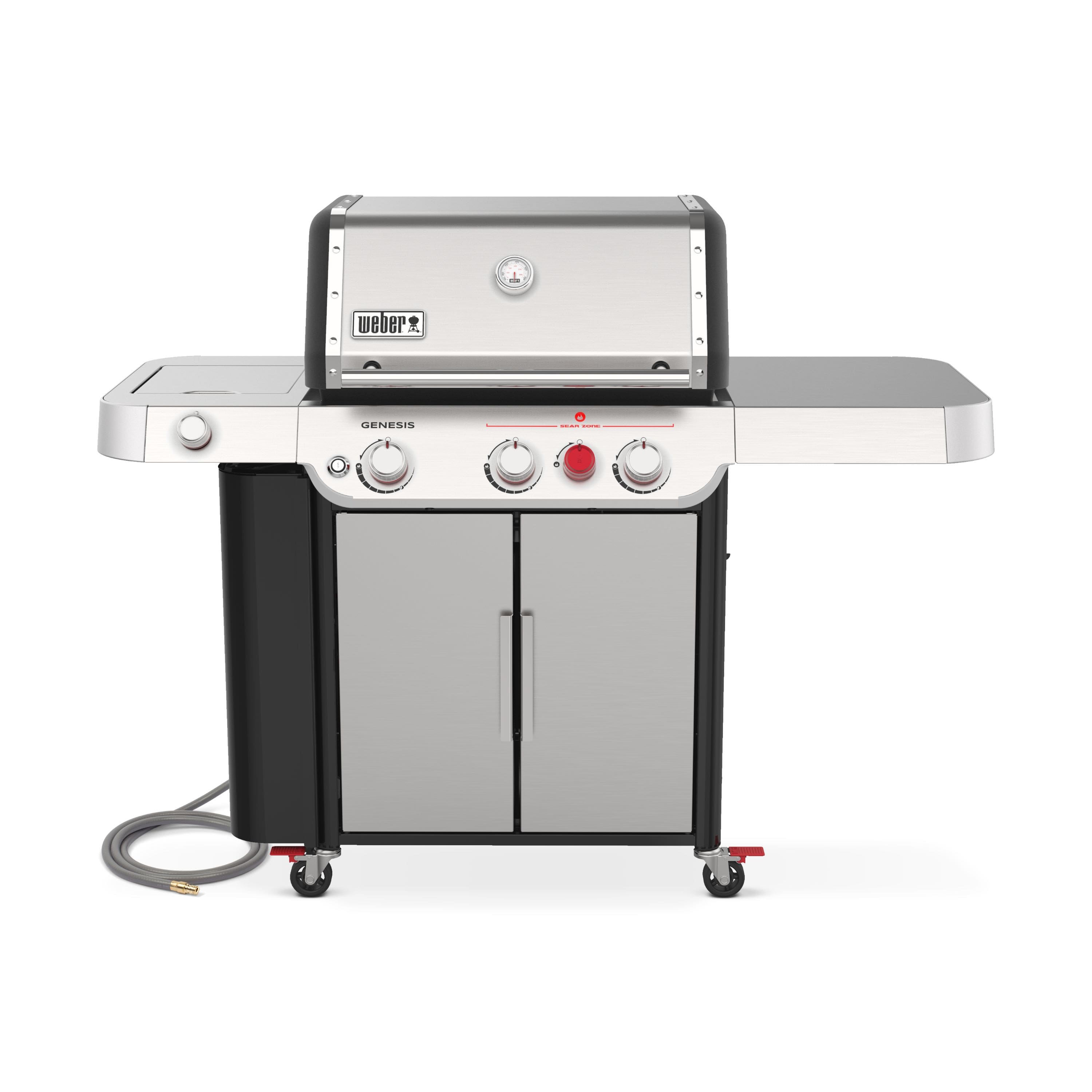 Weber - Genesis S-335 Natural Gas Grill - Stainless Steel - Angle_Zoom