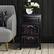 Alt View 12. Costway - Black Night Stand 3 Tiers 1 Drawer Bedside End Table Organizer Wood with 2 Baskets - Black.
