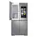 Alt View 15. Samsung - 23 cu. ft. 4-Door Flex Counter Depth Smart Refrigerator with Family Hub - Stainless Steel.