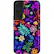 Front. ArtsCase - StrongFit Designers Case for Samsung S22 - Cute Flowers / Purple.