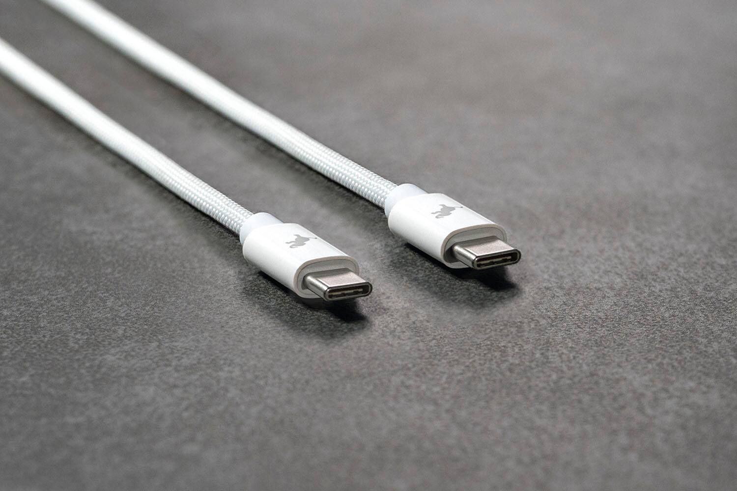 Alt View 7. Nimble - Powerknit USB-C to USB-C Cable 1M/3.3FT Fast Charging for iPhone 17–15, iPad, MacBook Air/Pro 2018–2022, Samsung & More - White.