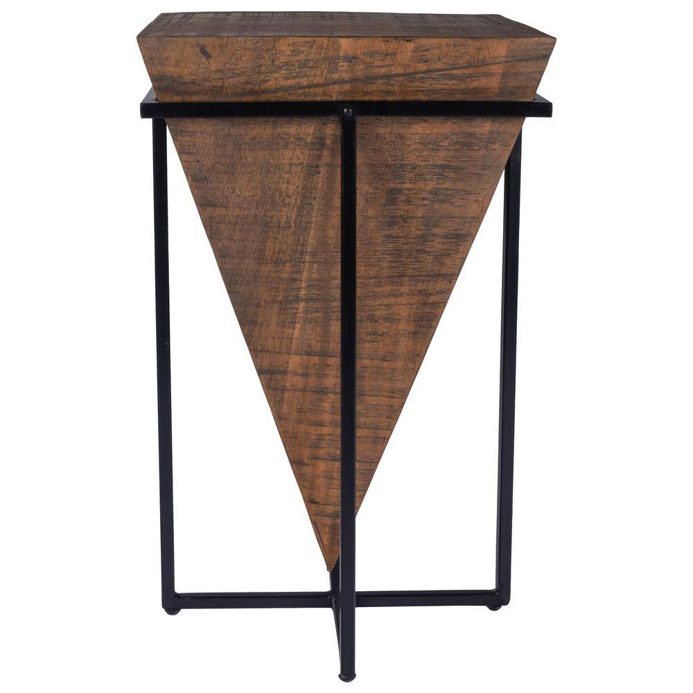 Alt View 2. Butler Specialty - Gulnaria Wood & Metal Side Table - Dark Brown.