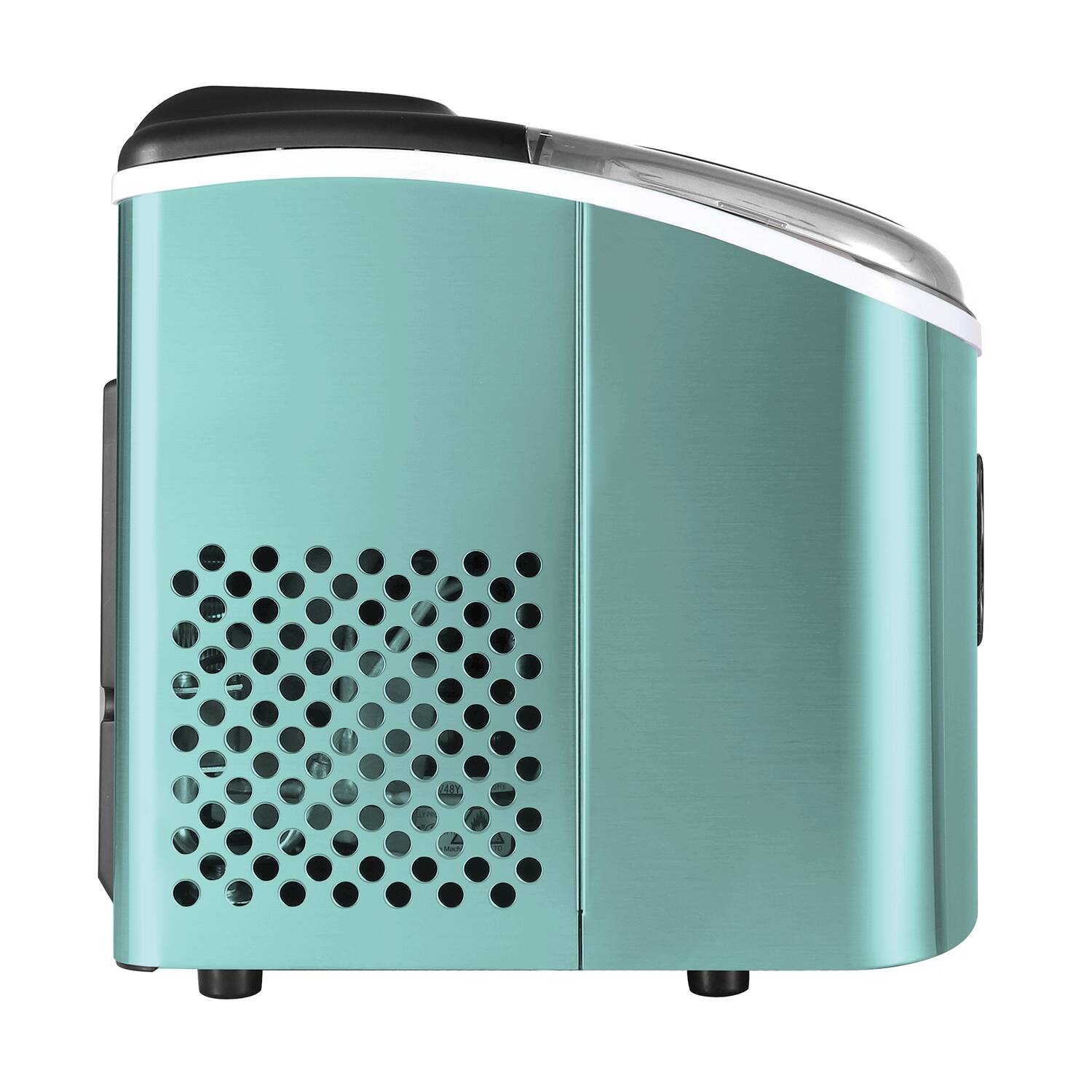 Alt View 2. Frigidaire - Frigidaire Efic103-ssblue Stainless Steel Ice Maker, 26 Lbs. Per Day - blue.