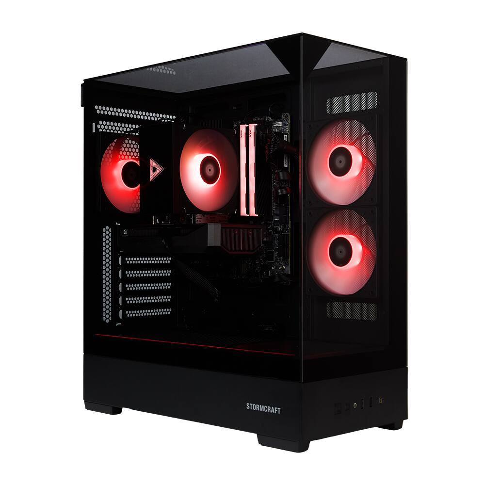 Left. STORMCRAFT - Gaming PC FANTASY INTEL Core Ultra 5 225F NVIDIA RTX 5060 TI-8GB 1TB SSD 16GB DDR5 RGB 650W Gold - FN225F0BB-56TB1.