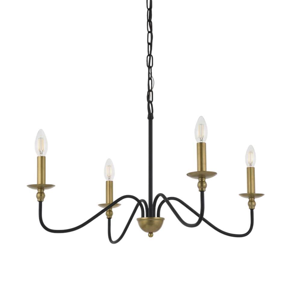 Matte Black And Brass