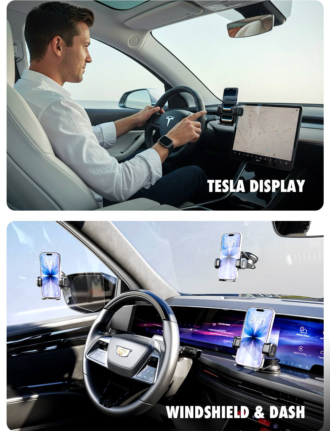 TESLA DISPLAY

WINDSHIELD & DASH