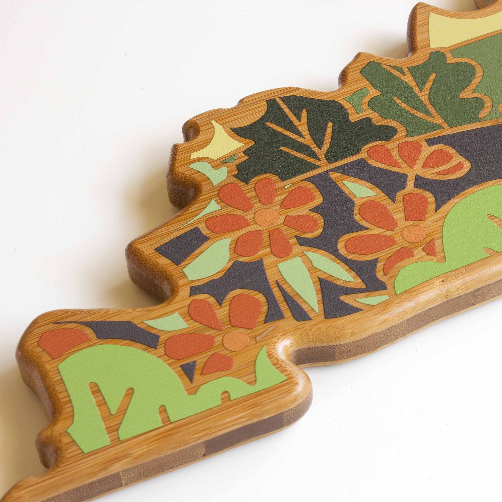 Alt View 1. Totally Bamboo - Kentucky Cutting Board with Artwork by Summer Stokes.