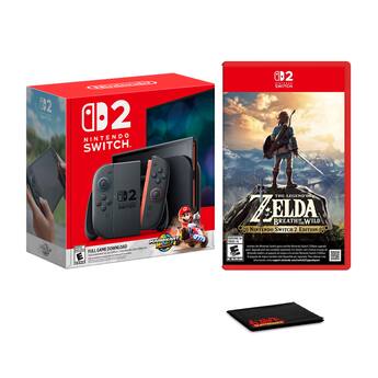 Bundle Switch 2 Console with Mario Kart World and The Legend of Bundle Switch 2 Console with Mario Kart World and The Legend of
