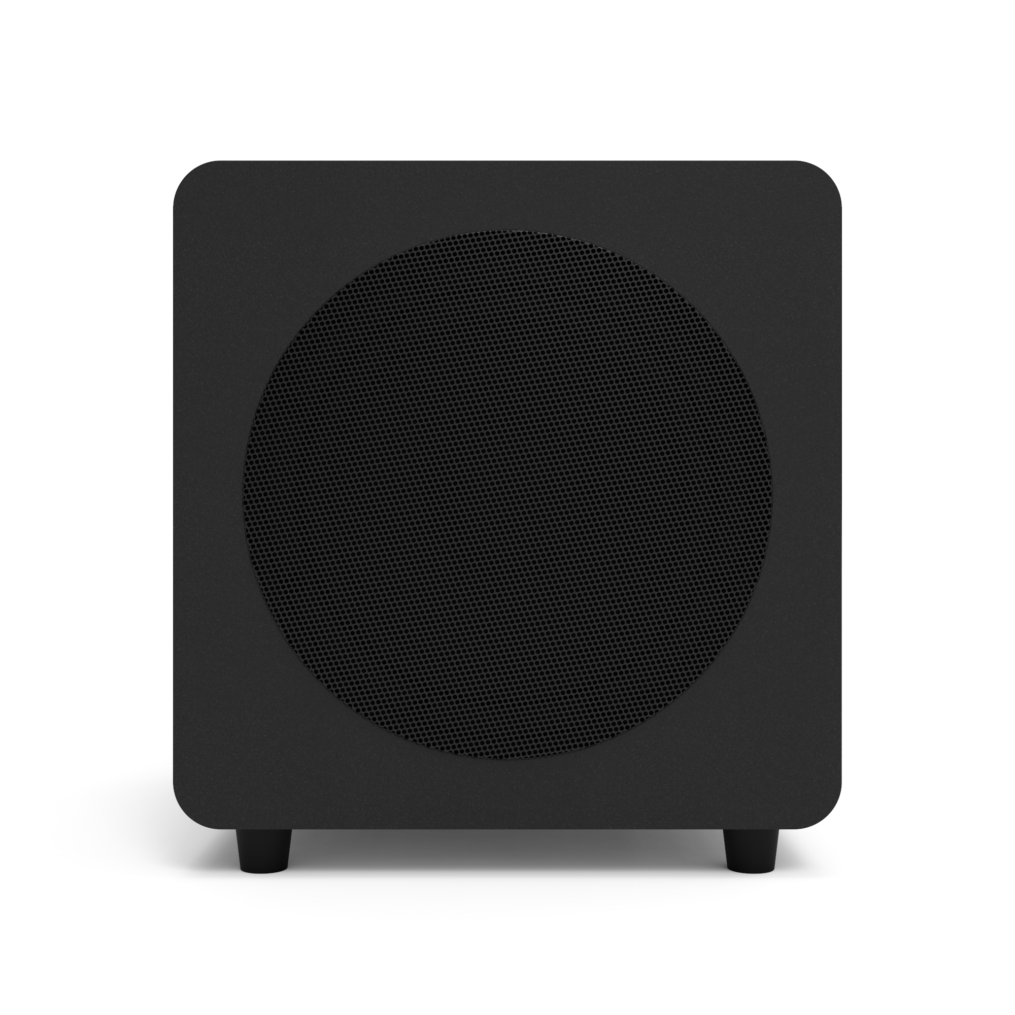 Left. Kanto - Kanto SUB8 8-inch Sealed Powered Subwoofer (Matte Black) - Matte Black.