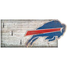 Fan Creations - Buffalo Bills 6" x 12" Mounted Key Holder - Multicolor
