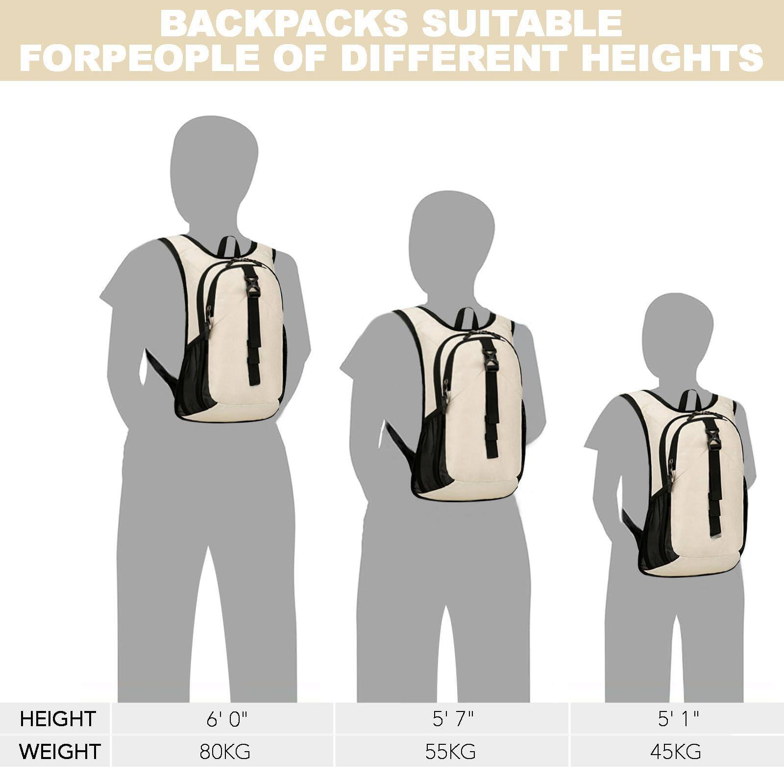 Alt View 3. Live At Space - 15l Small Hiking Backpack For Women Men  Foldable Packable With Phone Pocket Lightweight Travel Daypack Camping Outdoor - Dark Blue.