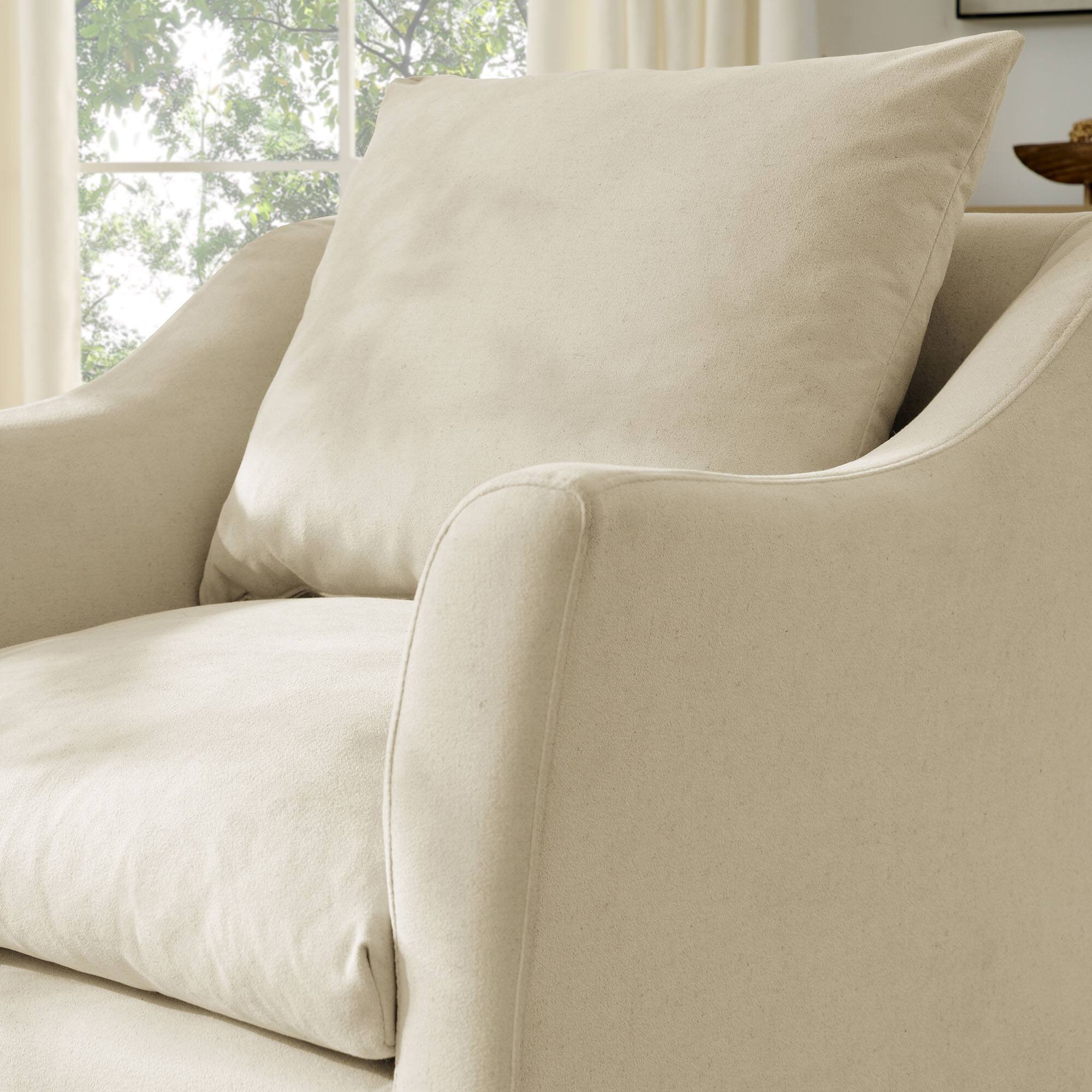 Alt View 1. Modway - Somerset Slipcovered Linen Blend Armchair by Modway - Linen.